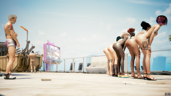 Ви и девушки в любимой позе Вамп.