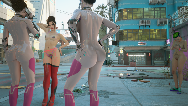 Шельмы с Forced Big Booba & Booty и стройная Ви.