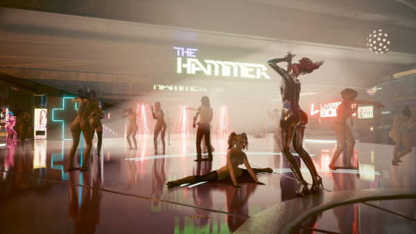 Джонни и его ню-девушки.