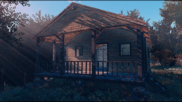 Домик в лесу.. Poselenia Windfire Fallout-4