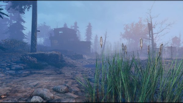 Хижина в лусу. Poselenia Windfire Fallout-4