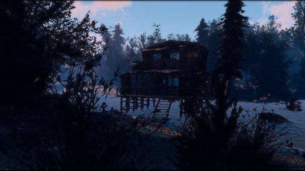 Хижина  над рекой.. Poselenia Windfire Fallout-4