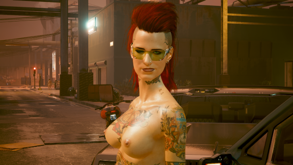 "Зеленоглазо-рыжая бестия" Ви думает.