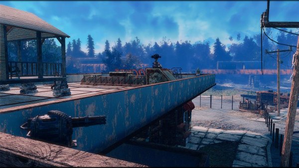 Вид с балкона.. Poselenia Windfire Fallout-4