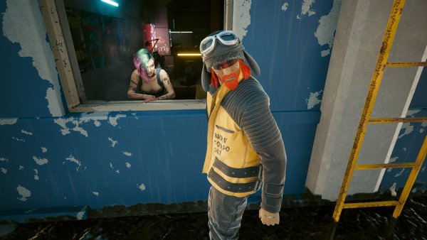 Vee и Джуди в окне.. Cyberpunk 2077 глазами Windfire