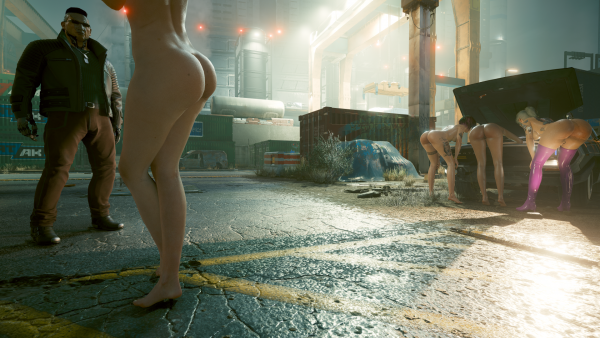 Хозяин машины:-"Девочки, а чего это вы тут делаете?".