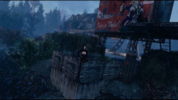 Охранная вышка Red Rocket.. Poselenia Windfire Fallout-4