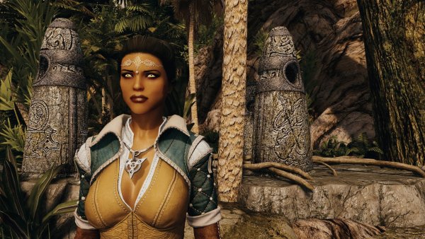 ДОРИАНА у камней.. Skyrim SE (Тропики 7.0)