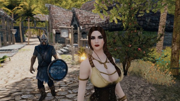 Жительница Фолкрита.. Skyrim SE (Тропики 7.0)