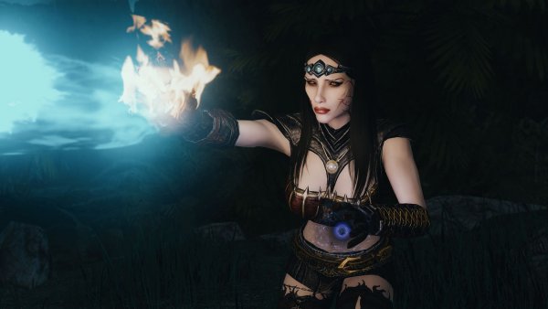 Велена с вампирской магией.. Skyrim SE (Тропики 7.0)
