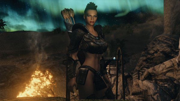 КАРЛИ на начном привале.. Skyrim SE (Тропики 7.0)