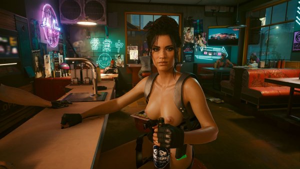 ПАНАМ в кафе.. Cyberpunk 2077 глазами Windfire