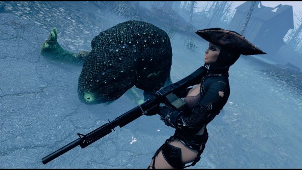 Справилась со светящийся заглотом. Fallout-4 (Сборка 8.5)