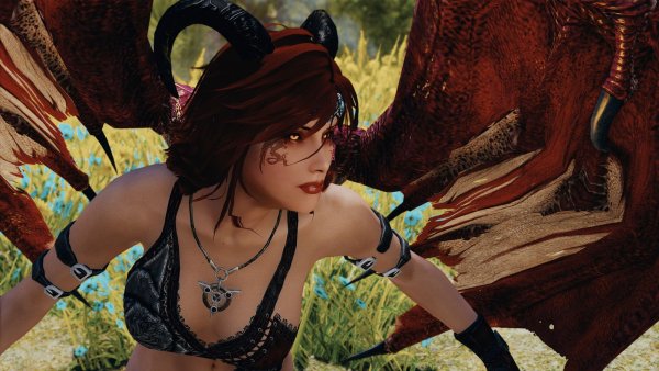 КОРТИ в форме суккубы.. Skyrim SE (Тропики 7.0)