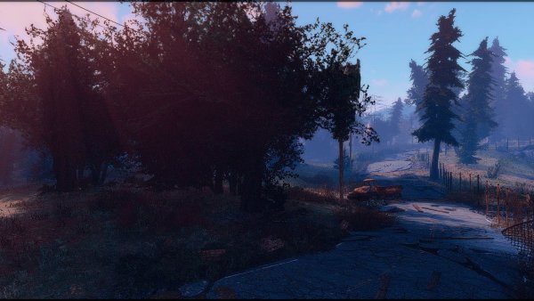 Вечерняя дорога.. Fallout-4 (Сборка 7.5)