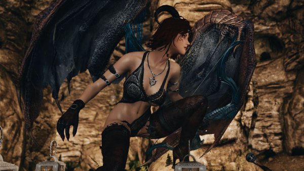 KORTI в пещере.. Skyrim SE (Тропики 7.0)