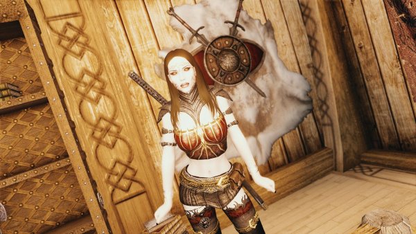 Велена в своем новом доме.. Skyrim SE (Тропики 7.0)