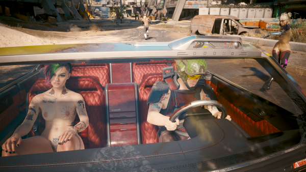 Джуди соблазняет прохожих.