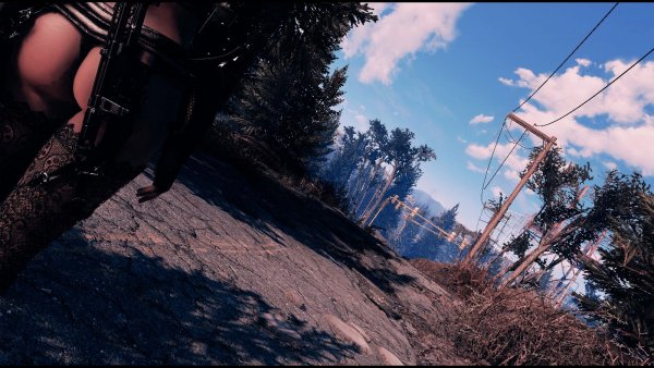 Дорожный пейзаж.. Fallout-4 (Сборка 9.0)