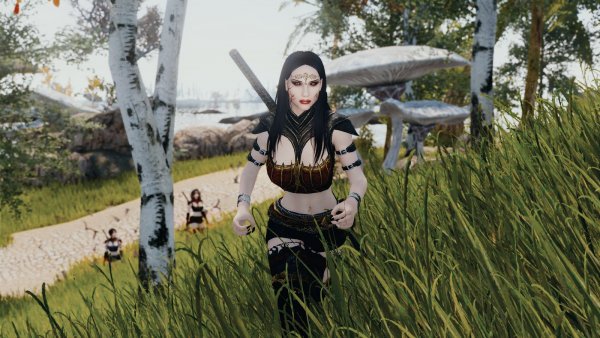 Вампиры на оострове Воминхейм.. Skyrim SE (Тропики 7.0)