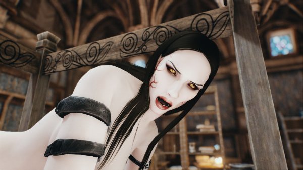 Хочет "кусь" в импеском дворце )) Skyrim SE