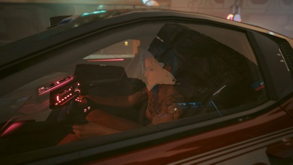 Vee в машинке.. Cyberpunk 2077