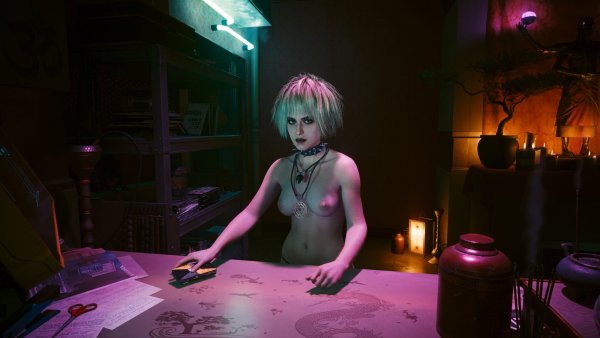 МИСТИ в своем магизинчике.. Cyberpunk 2077