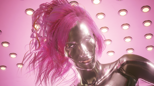 Фейс Лиззи Уиззи в ярком свете крупным планом.