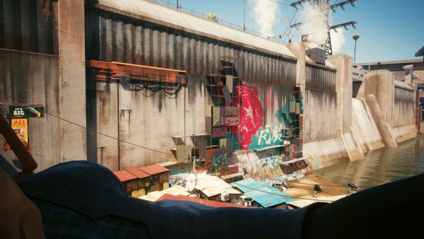 Хотели забраться наверх строй.лесов? Cyberpunk 2077