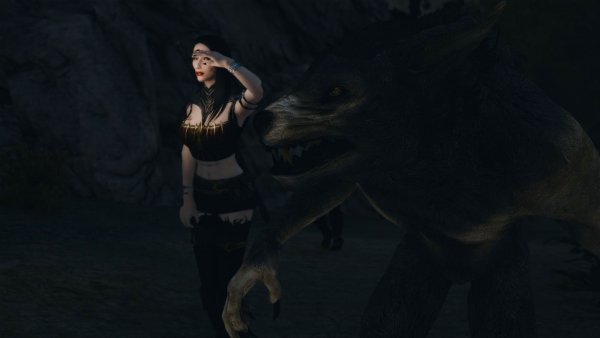 Велена и вервольф.. Skyrim SE (Тропики 7.0)