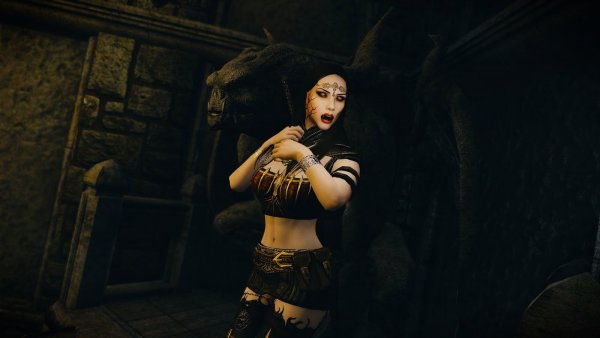 ВЕЛЕНА с гаргульей.. Skyrim SE (Тропики 7.0)