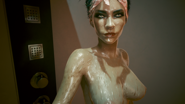 Панам под душем в квартире Ви - 2.