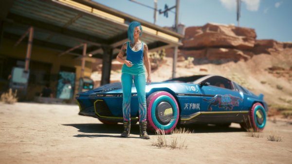 На заправке.. Cyberpunk 2077 глазами Windfire