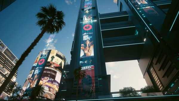 Городская реклама.. Cyberpunk 2077 глазами Windfire