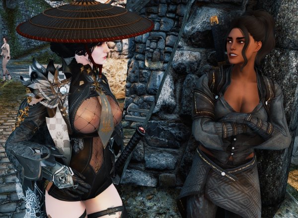 SkyrimAE Йен и Катана вышли поговорить