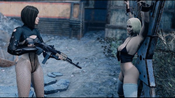 Нора спасает пленницу.. Fallout-4 (Сборка 9.0)