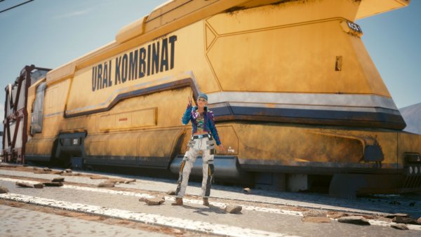 ВИ на фоне крейсера ;) Cyberpunk 2077 глазами Windfire