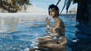 МИРРОЯ в бассейне.. Skyrim AE (Тропики 12)