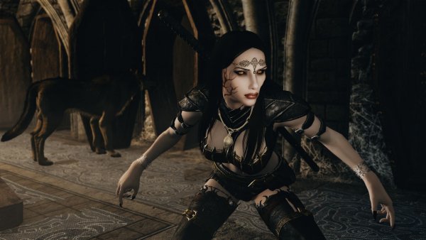 VELENA  в спаленке.. Skyrim SE (Тропики 7.0)