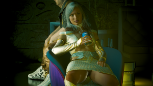 Симпатичная девушка без нижнего белья.