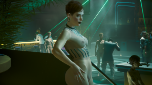 Аврора с макияжем.