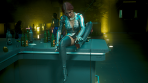 Ещё одна симпатичная девушка без нижнего белья.