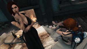 SkyrimAE Мэрил в подчинении у Валенсии