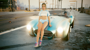 Джуди понравилась самая любимая у Ви брутальная тачка.