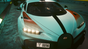 Ви и Джуди на тачке "Bugatti Chiron Pur Sport".