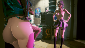 Ви-рокерша хвалится своей новой грудью.