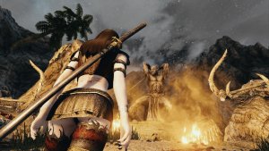 Велена у тотема орков. Skyrim SE (Тропики 7.0)