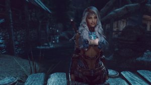 НАСТЯ в ночном Ривервуде.. SKYRIM AE (Сборка 14)