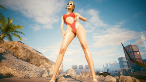 Фотомодель Ви во время фотосессии.