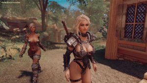 ЗАРА и хускарл Рая в Озерном. SKYRIM AE (Сборка 15)